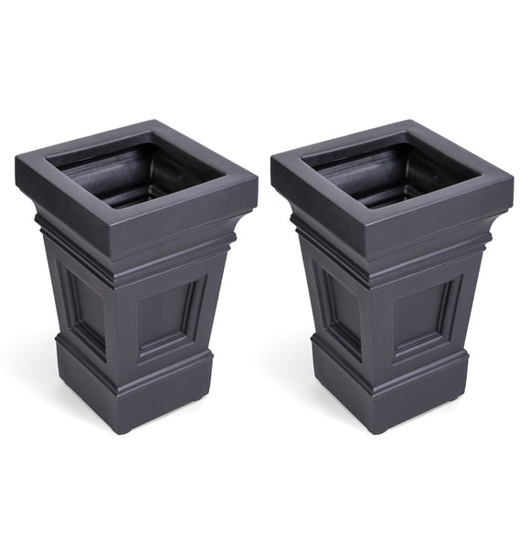 Atherton Planter Box 2 Pack (Onyx Black)