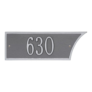 Pewter/Silver 1-Line Address Plaque Set