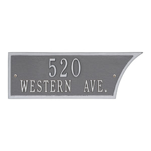 Pewter/Silver Address Plaque Set