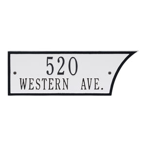 White/Black Address Plaque Set