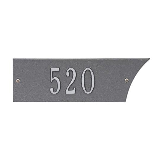 Pewter/Silver 1-Line Address Plaque Set