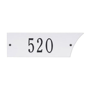 White/Black 1-Line Address Plaque Set