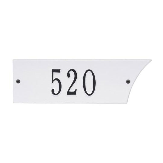 White/Black 1-Line Address Plaque Set